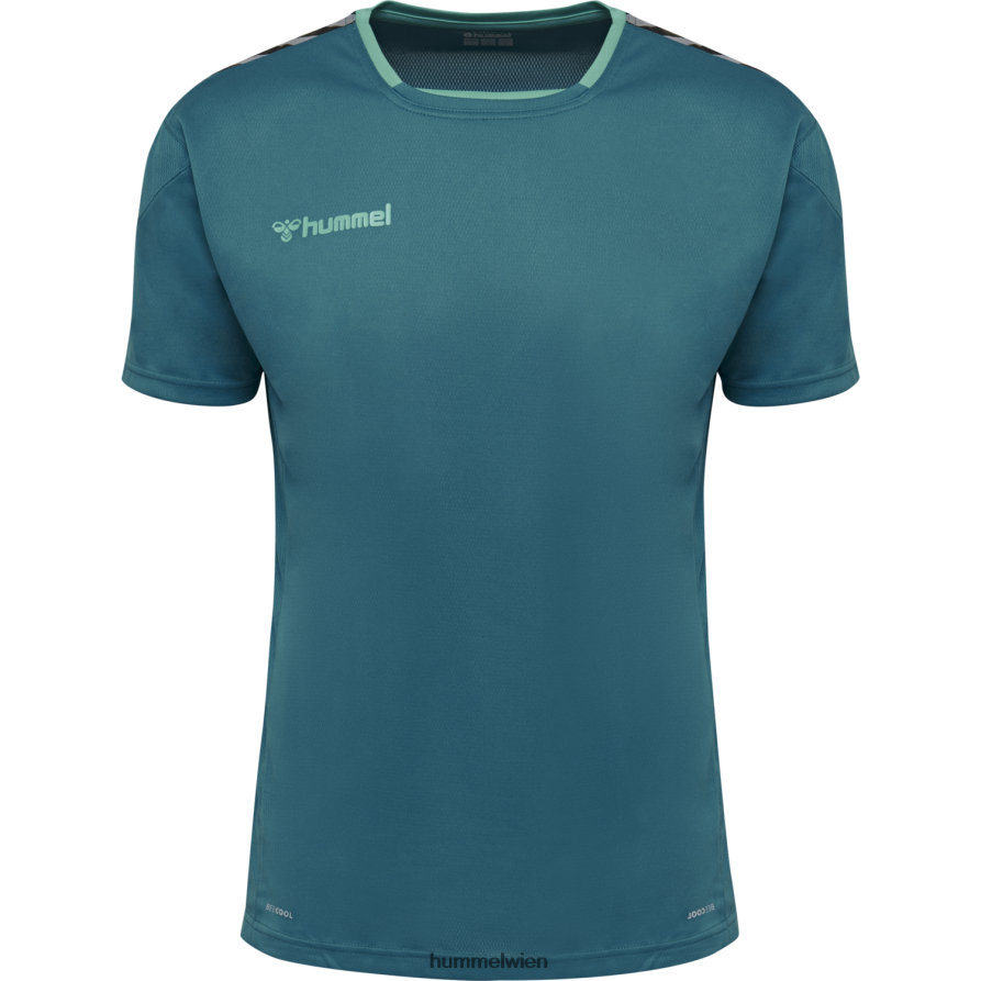 Hummel Männer hmlauthentic Poly Jersey s/s 2FT6X81439 „Sportoberteil mit Chevrons“