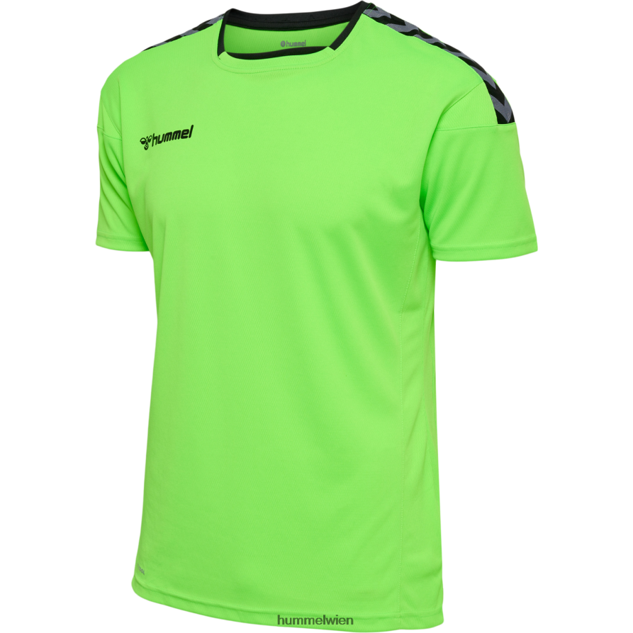 Hummel Männer hmlauthentic Poly Jersey s/s 2FT6X81473 „Sportoberteil mit Chevrons“