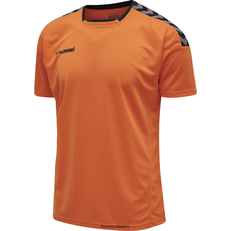 Hummel Männer hmlauthentic Poly Jersey s/s 2FT6X81520 „Sportoberteil mit Chevrons“