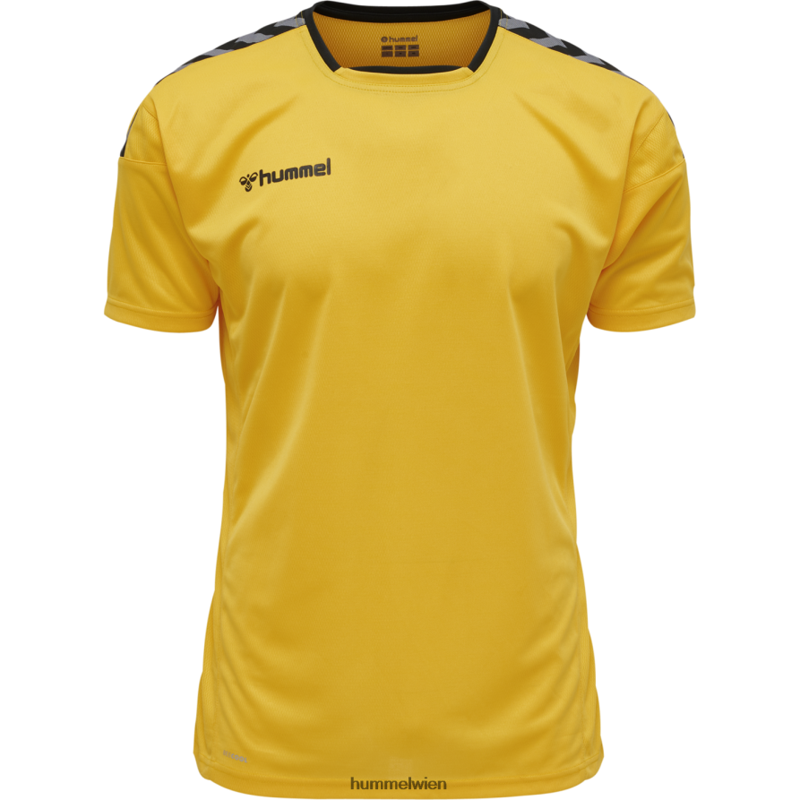 Hummel Männer hmlauthentic Poly Jersey s/s 2FT6X81538 „Sportoberteil mit Chevrons“