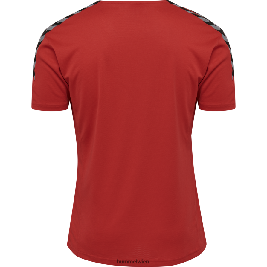 Hummel Männer hmlauthentic Poly Jersey s/s 2FT6X81616 „Sportoberteil mit Chevrons“