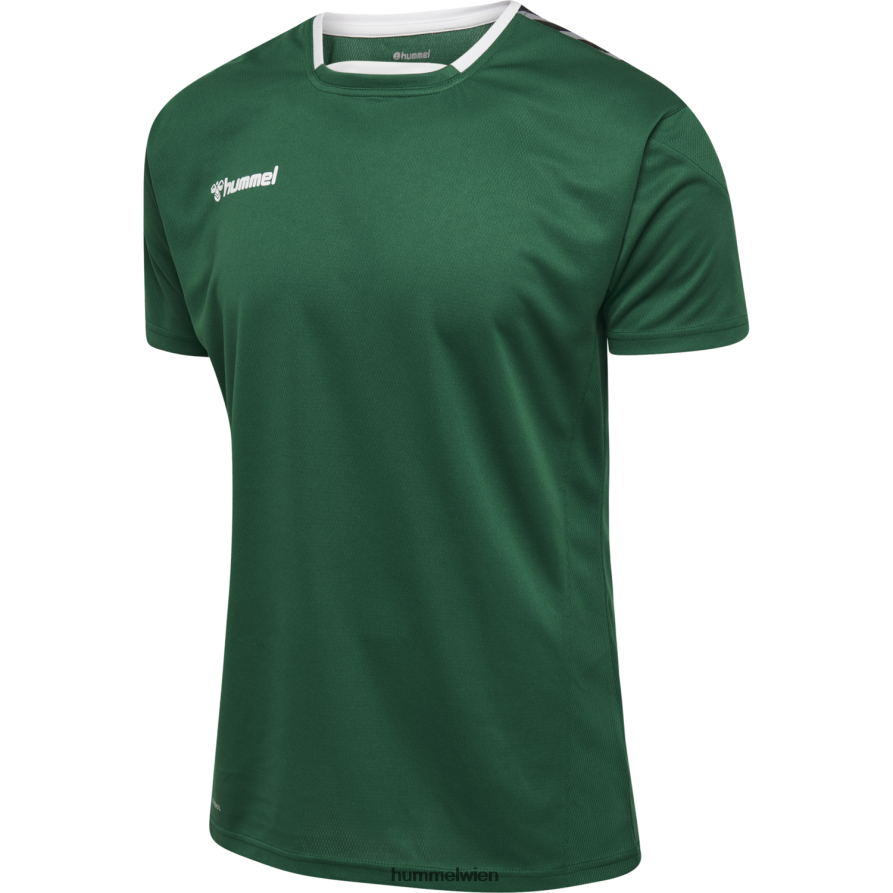 Hummel Männer hmlauthentic Poly Jersey s/s 2FT6X81645 „Sportoberteil mit Chevrons“