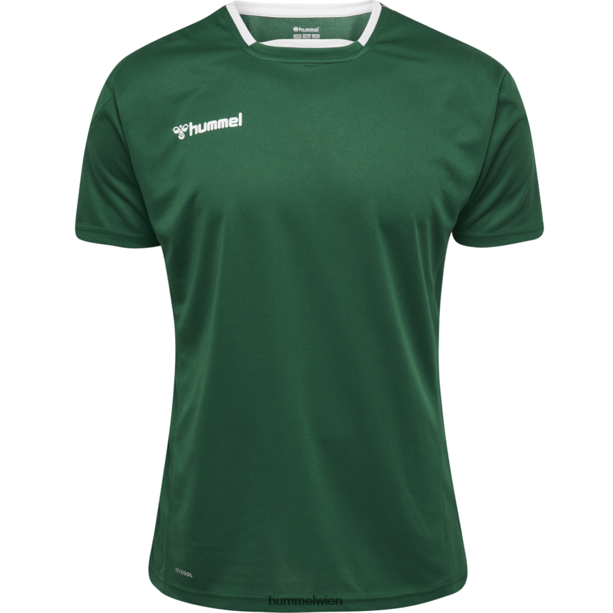 Hummel Männer hmlauthentic Poly Jersey s/s 2FT6X81645 „Sportoberteil mit Chevrons“