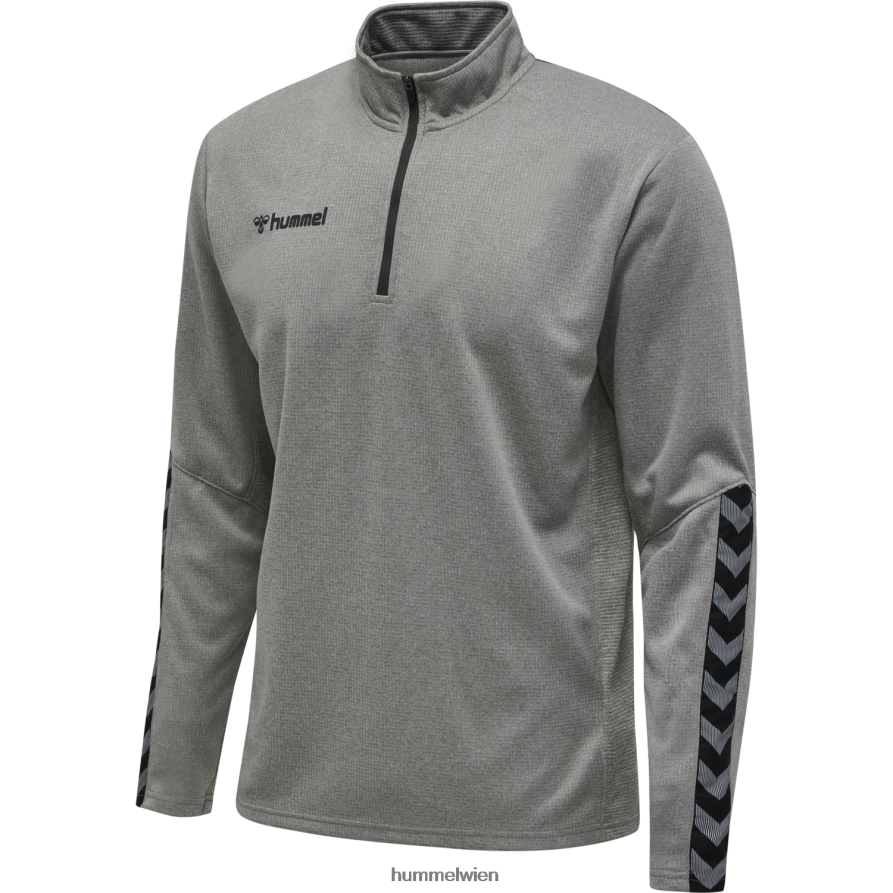 Hummel Männer hmlauthentic Sweatshirt mit halbem Reißverschluss 2FT6X81341 \Kleidung\