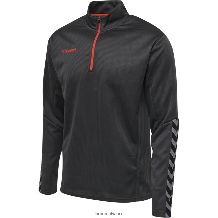 Hummel Männer hmlauthentic Sweatshirt mit halbem Reißverschluss 2FT6X81357 \Kleidung\