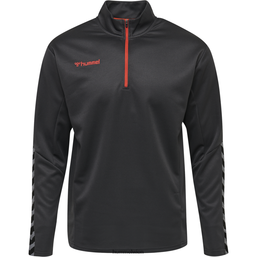 Hummel Männer hmlauthentic Sweatshirt mit halbem Reißverschluss 2FT6X81357 \Kleidung\