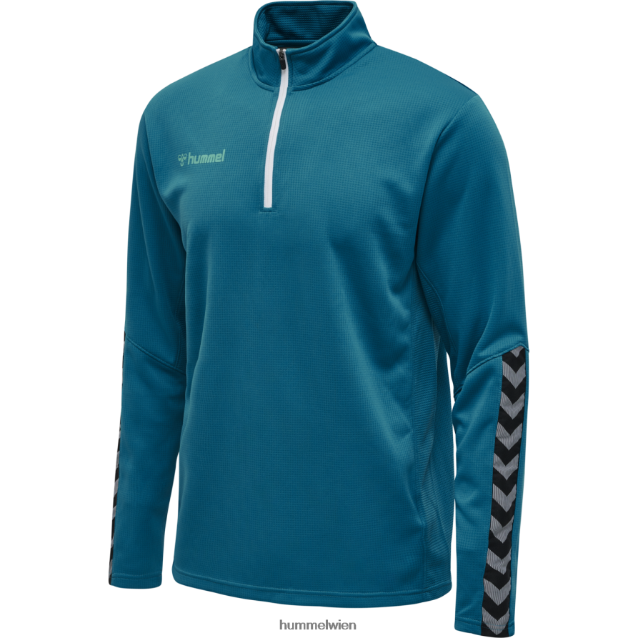 Hummel Männer hmlauthentic Sweatshirt mit halbem Reißverschluss 2FT6X81471 \Kleidung\