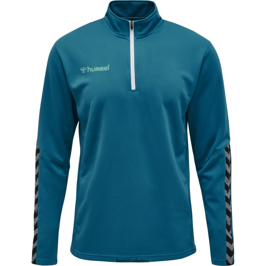 Hummel Männer hmlauthentic Sweatshirt mit halbem Reißverschluss 2FT6X81471 \Kleidung\