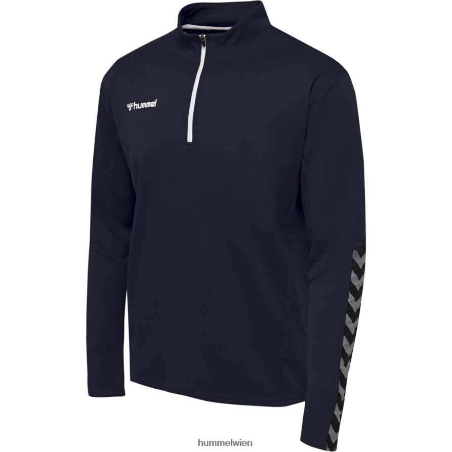 Hummel Männer hmlauthentic Sweatshirt mit halbem Reißverschluss 2FT6X81554 \Kleidung\