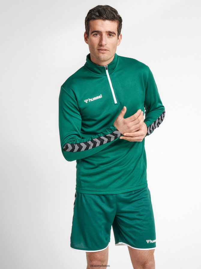 Hummel Männer hmlauthentic Sweatshirt mit halbem Reißverschluss 2FT6X81600 Kleidung