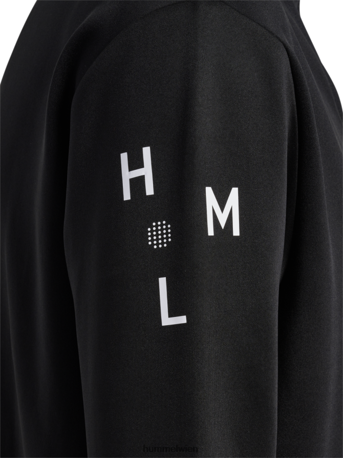 Hummel Männer hmlcourt half zip l/s 2FT6X8193 „Pullover mit halbem Reißverschluss“