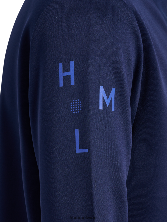 Hummel Männer hmlcourt half zip l/s 2FT6X8194 „Pullover mit halbem Reißverschluss“