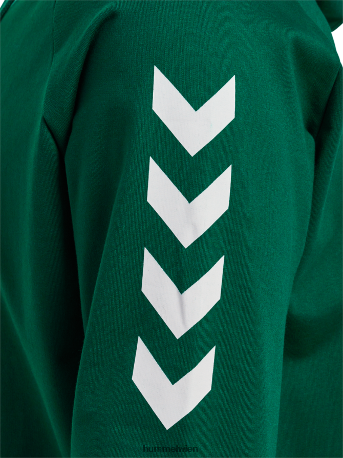 Hummel Männer hmlgo Baumwoll-Kapuzenpullover 2FT6X81389 „Hoodie mit Chevron-Ärmeln“