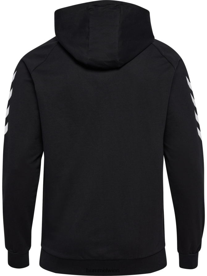 Hummel Männer hmlgo Baumwoll-Kapuzenpullover 2FT6X81515 „Hoodie mit Chevron-Ärmeln“