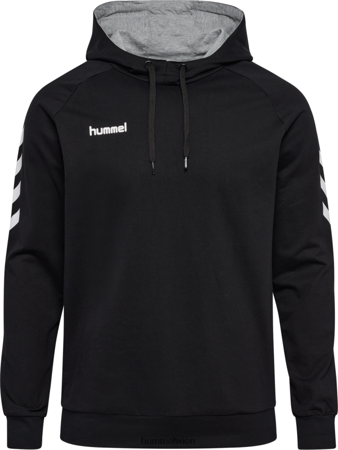 Hummel Männer hmlgo Baumwoll-Kapuzenpullover 2FT6X81515 „Hoodie mit Chevron-Ärmeln“