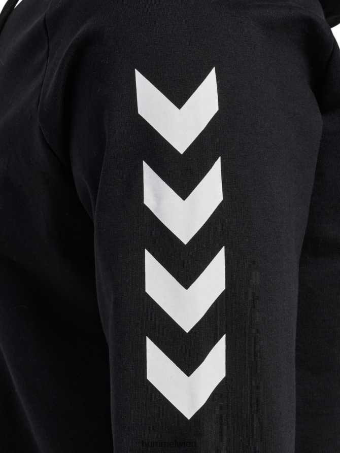 Hummel Männer hmlgo Baumwoll-Kapuzenpullover 2FT6X81515 „Hoodie mit Chevron-Ärmeln“