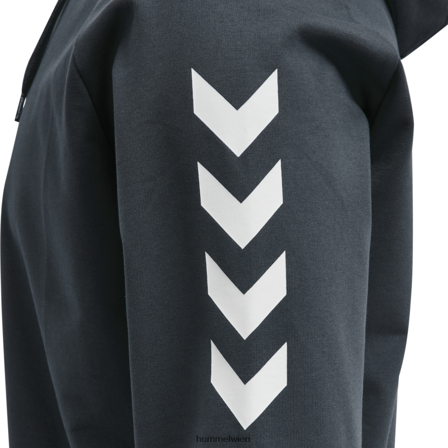 Hummel Männer hmlgo Baumwoll-Kapuzenpullover 2FT6X81624 „Hoodie mit Chevron-Ärmeln“