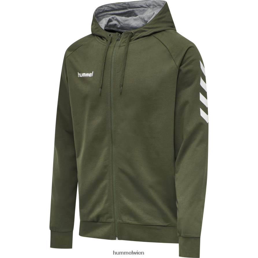 Hummel Männer hmlgo Baumwoll-Kapuzenpullover mit Reißverschluss 2FT6X81239 Kleidung