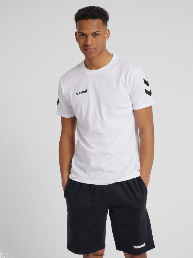 Hummel Männer hmlgo Baumwoll-T-Shirt s/s 2FT6X81349 „Baumwoll-T-Shirt mit Chevrons“