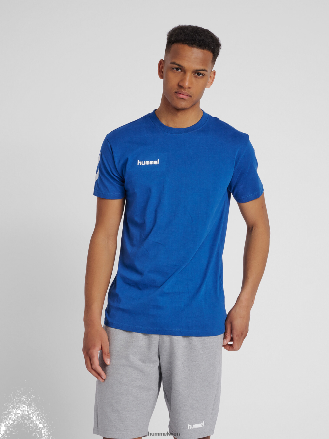 Hummel Männer hmlgo Baumwoll-T-Shirt s/s 2FT6X81622 „Baumwoll-T-Shirt mit Chevrons“