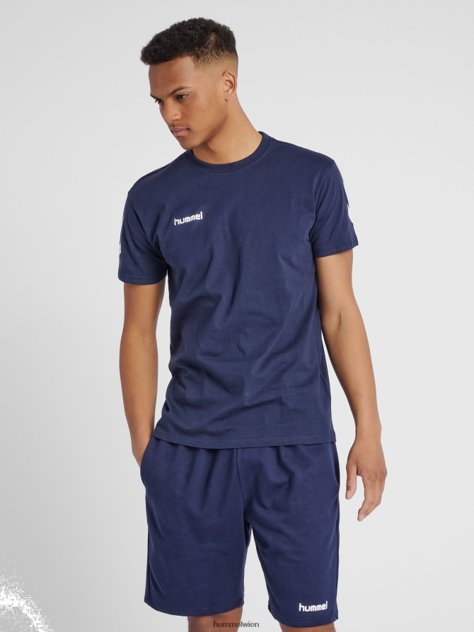 Hummel Männer hmlgo Baumwoll-T-Shirt s/s 2FT6X81647 „Baumwoll-T-Shirt mit Chevrons“