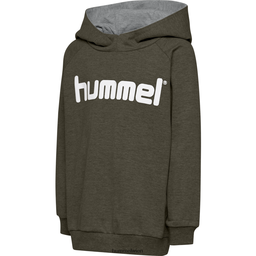 Hummel Männer hmlgo Kapuzenpullover aus Baumwolle mit Logo 2FT6X81448 „Hoodie mit großem Logo-Print“