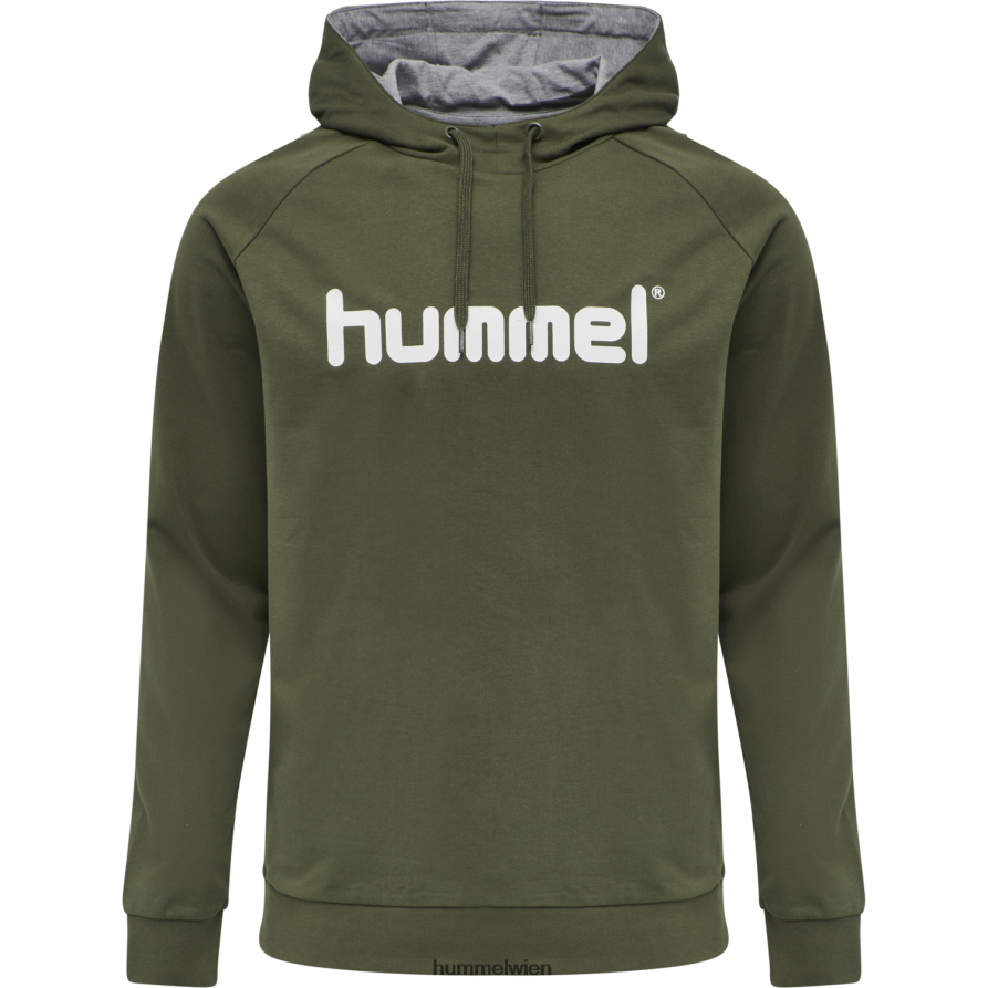 Hummel Männer hmlgo Kapuzenpullover aus Baumwolle mit Logo 2FT6X81448 „Hoodie mit großem Logo-Print“