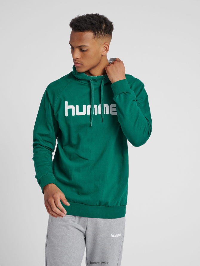 Hummel Männer hmlgo Kapuzenpullover aus Baumwolle mit Logo 2FT6X81466 „Hoodie mit großem Logo-Print“