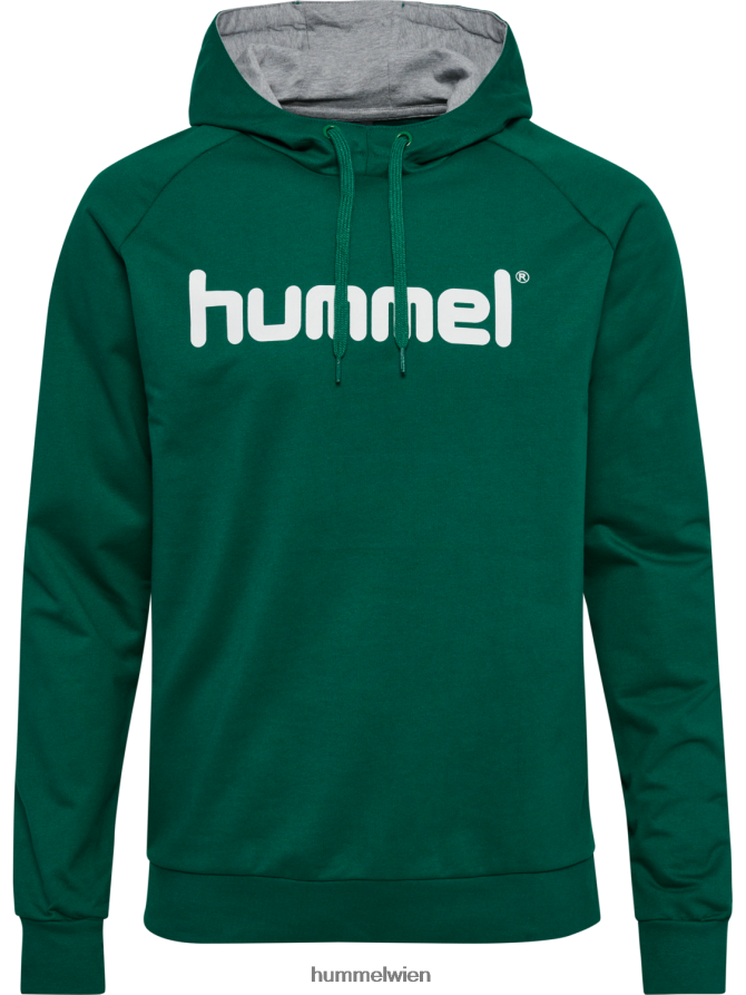 Hummel Männer hmlgo Kapuzenpullover aus Baumwolle mit Logo 2FT6X81466 „Hoodie mit großem Logo-Print“