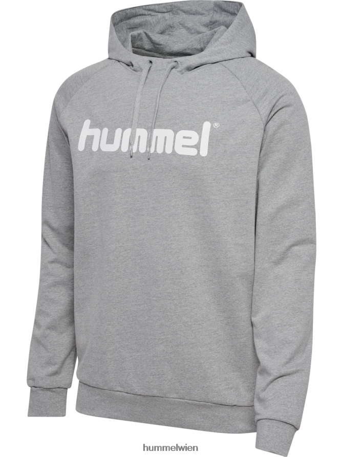 Hummel Männer hmlgo Kapuzenpullover aus Baumwolle mit Logo 2FT6X81546 „Hoodie mit großem Logo-Print“