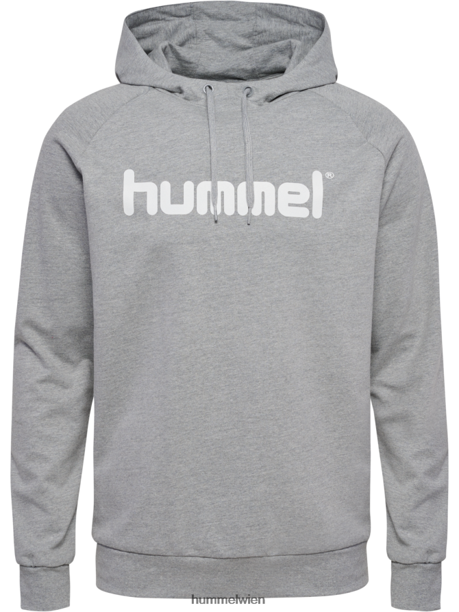Hummel Männer hmlgo Kapuzenpullover aus Baumwolle mit Logo 2FT6X81546 „Hoodie mit großem Logo-Print“