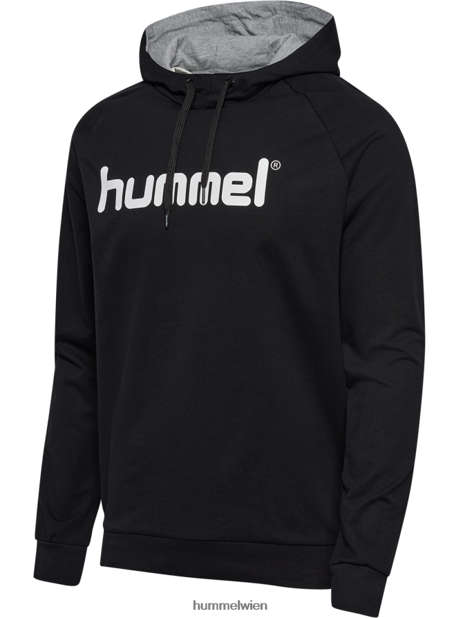 Hummel Männer hmlgo Kapuzenpullover aus Baumwolle mit Logo 2FT6X81599 „Hoodie mit großem Logo-Print“