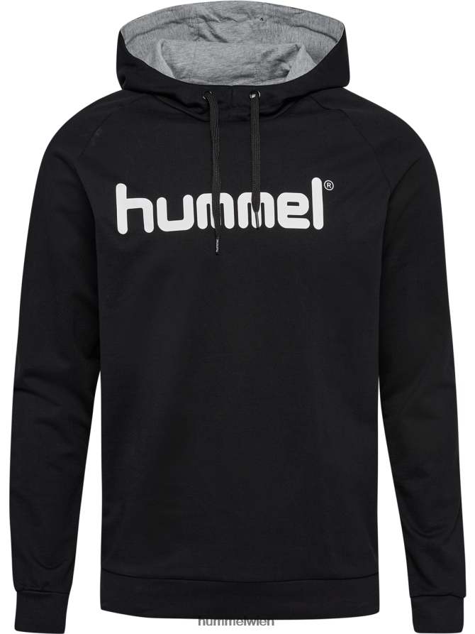 Hummel Männer hmlgo Kapuzenpullover aus Baumwolle mit Logo 2FT6X81599 „Hoodie mit großem Logo-Print“