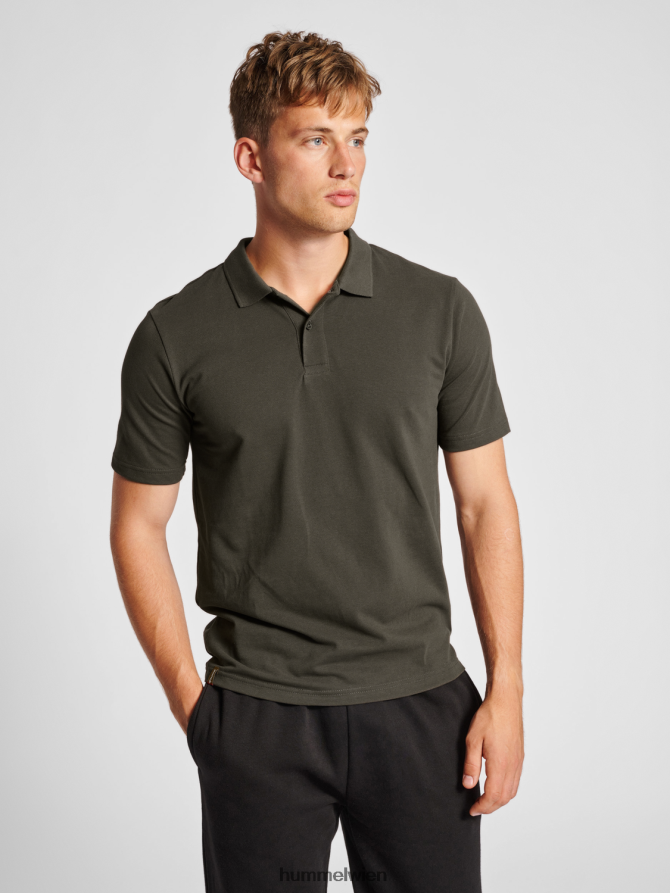 Hummel Männer hmlrotes Stretch-Polo 2FT6X8406 Polo Hemd