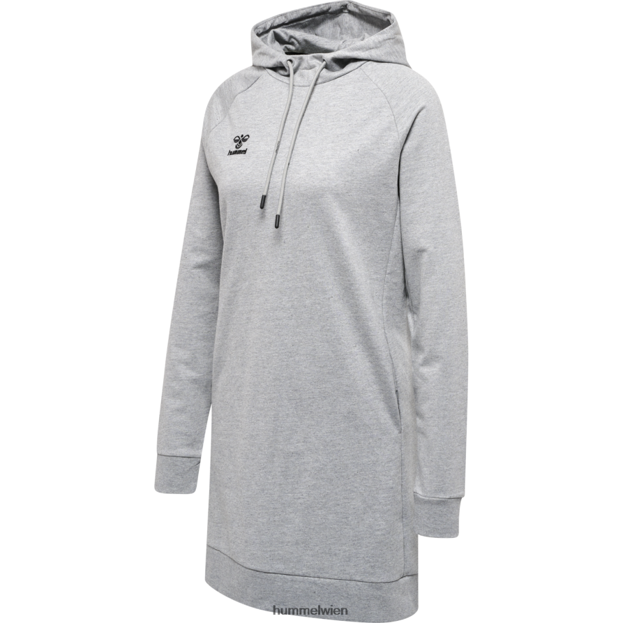 Hummel unisex Hmlmove-Sweatkleid aus Baumwolle mit Gittermuster 2FT6X82593 „Sweatkleid aus Baumwollmischung“