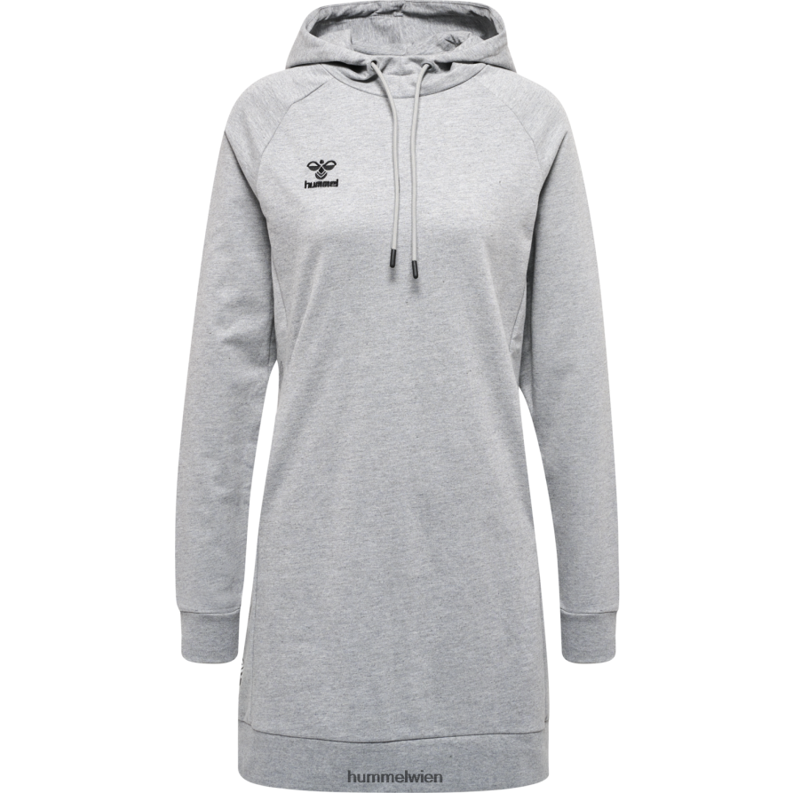 Hummel unisex Hmlmove-Sweatkleid aus Baumwolle mit Gittermuster 2FT6X82593 „Sweatkleid aus Baumwollmischung“