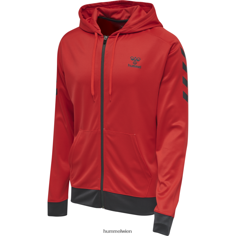 Hummel unisex hmlaction Poly-Kapuzenpullover mit Reißverschluss 2FT6X82145 „Zip-Hoodie“