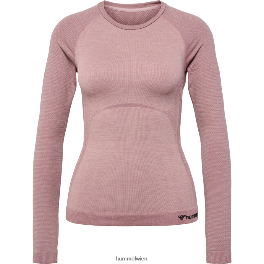 Hummel unisex hmlclea nahtloses enges T-Shirt ls 2FT6X82541 „Langärmliges enges T-Shirt“