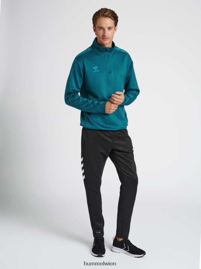 Hummel unisex hmlcore xk Poly-Sweatshirt mit halbem Reißverschluss 2FT6X82103 „Sweatshirt mit halbem Reißverschluss“