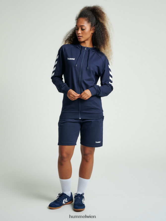 Hummel unisex hmlgo Baumwoll-Kapuzenpullover mit Reißverschluss 2FT6X81425 \Kleidung\