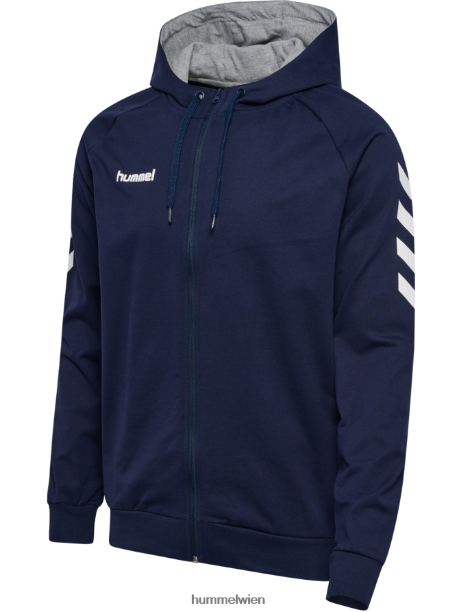 Hummel unisex hmlgo Baumwoll-Kapuzenpullover mit Reißverschluss 2FT6X81425 \Kleidung\