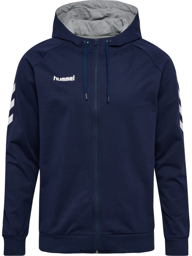 Hummel unisex hmlgo Baumwoll-Kapuzenpullover mit Reißverschluss 2FT6X81425 \Kleidung\