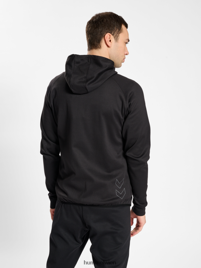 Hummel unisex hmlmt Intervall-Kapuzenpullover mit Reißverschluss 2FT6X8124 „Hoodie mit durchgehendem Reißverschluss vorne“