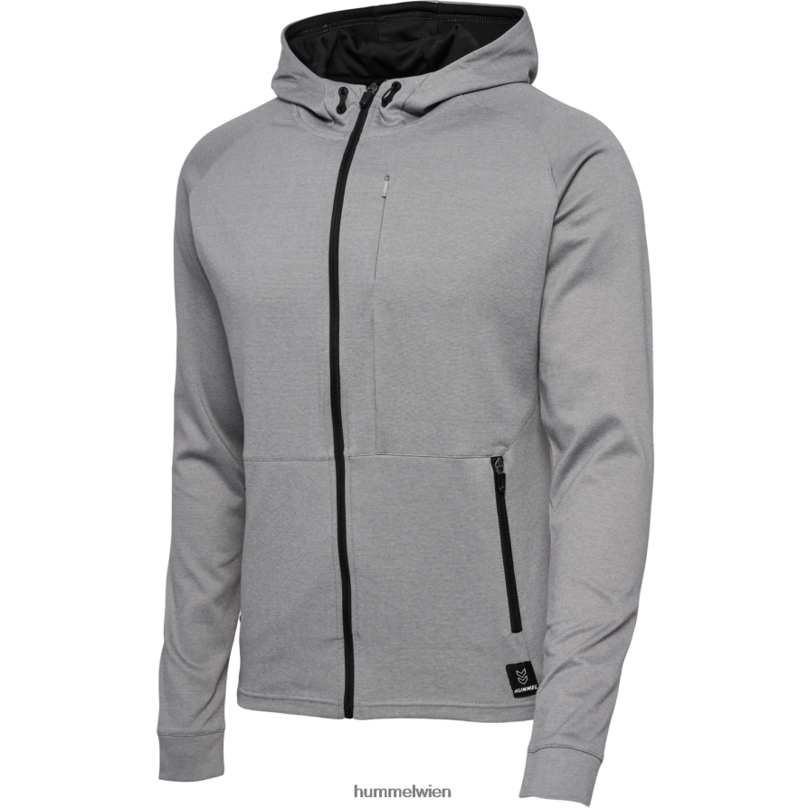 Hummel unisex hmlmt Intervall-Kapuzenpullover mit Reißverschluss 2FT6X8239 „Hoodie mit durchgehendem Reißverschluss vorne“