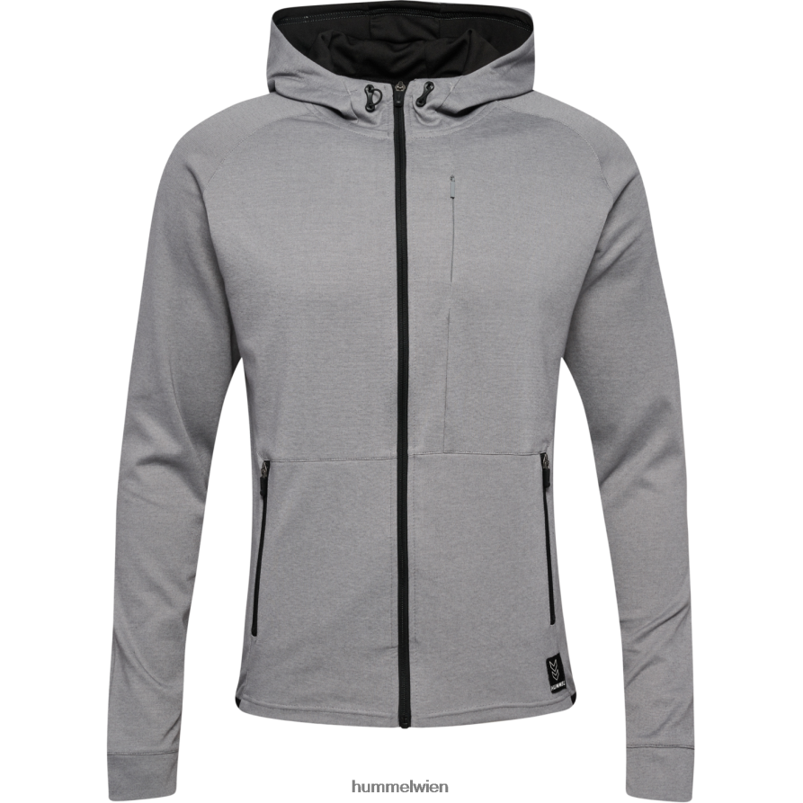 Hummel unisex hmlmt Intervall-Kapuzenpullover mit Reißverschluss 2FT6X8239 „Hoodie mit durchgehendem Reißverschluss vorne“