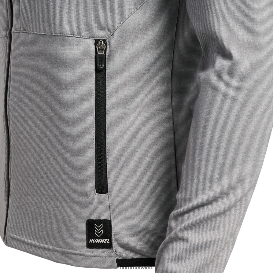 Hummel unisex hmlmt Intervall-Kapuzenpullover mit Reißverschluss 2FT6X8239 „Hoodie mit durchgehendem Reißverschluss vorne“