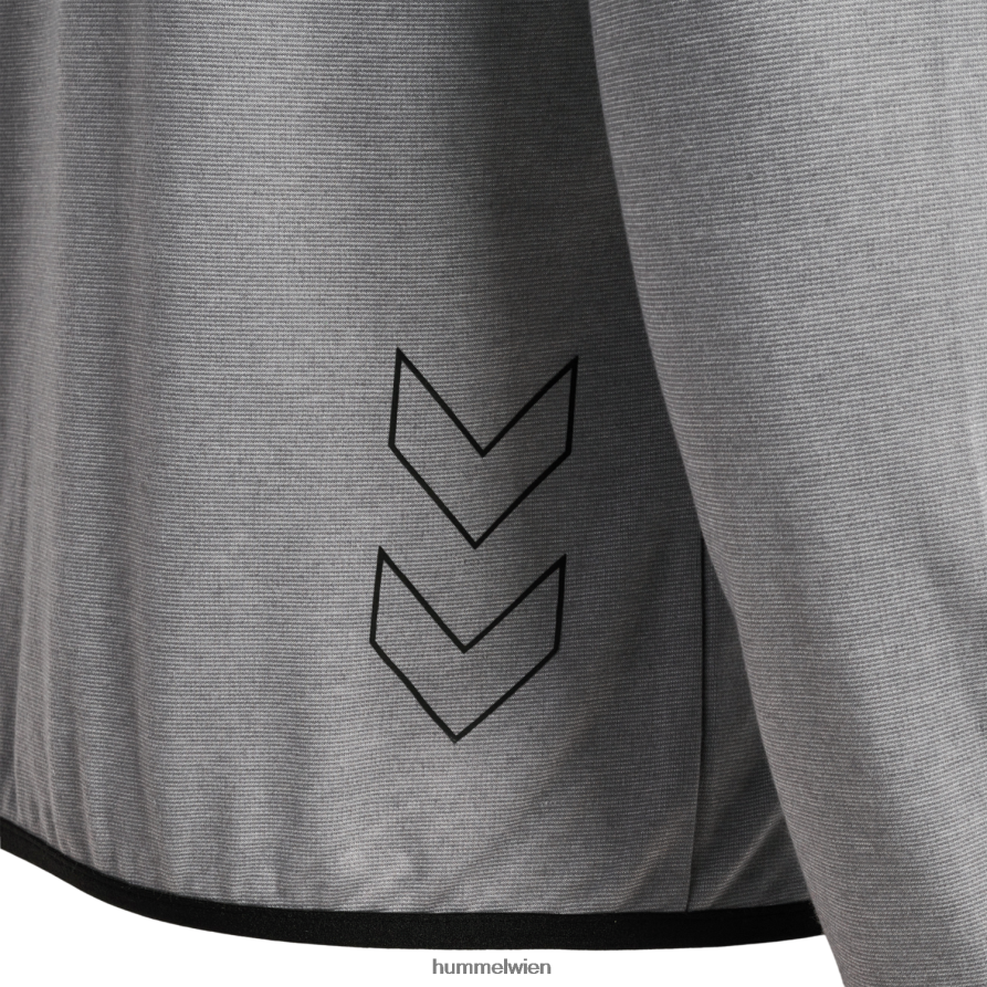 Hummel unisex hmlmt Intervall-Kapuzenpullover mit Reißverschluss 2FT6X8239 „Hoodie mit durchgehendem Reißverschluss vorne“