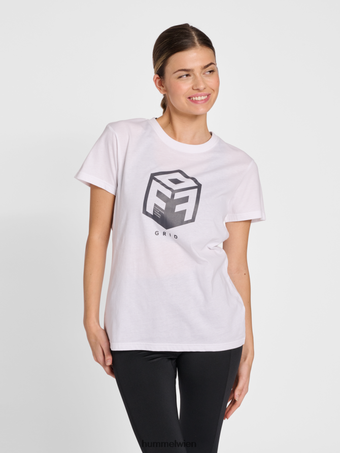 Hummel unisex hmloffgrid Baumwolljersey s/s wo 2FT6X82609 „Kurzarmtrikot“