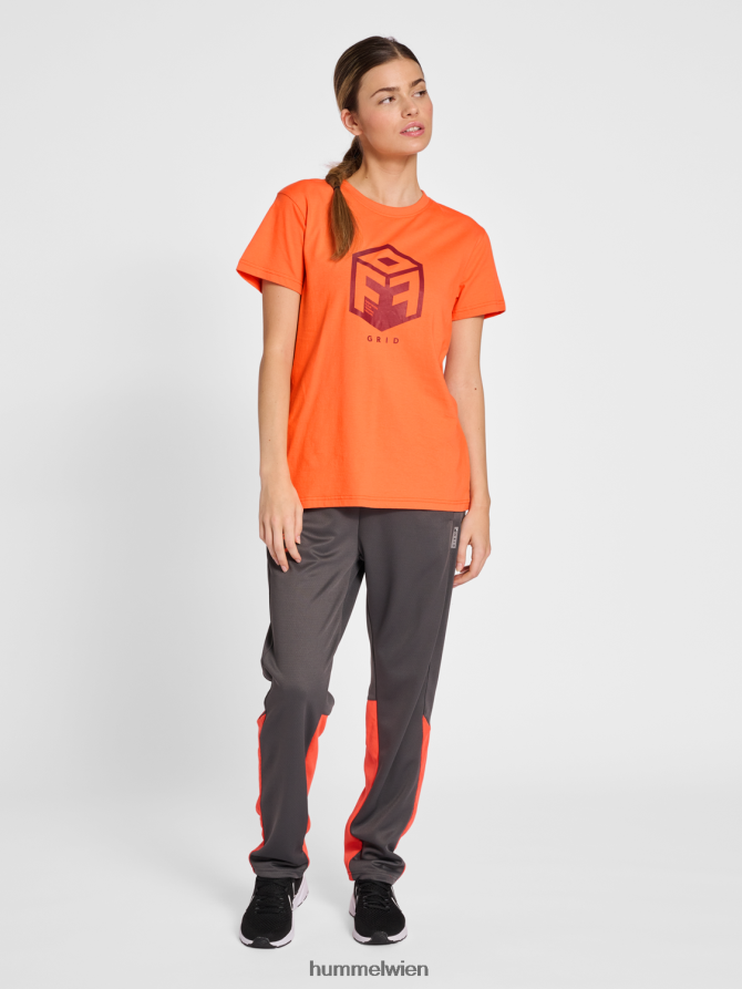 Hummel unisex hmloffgrid Baumwolljersey s/s wo 2FT6X82716 „Kurzarmtrikot“