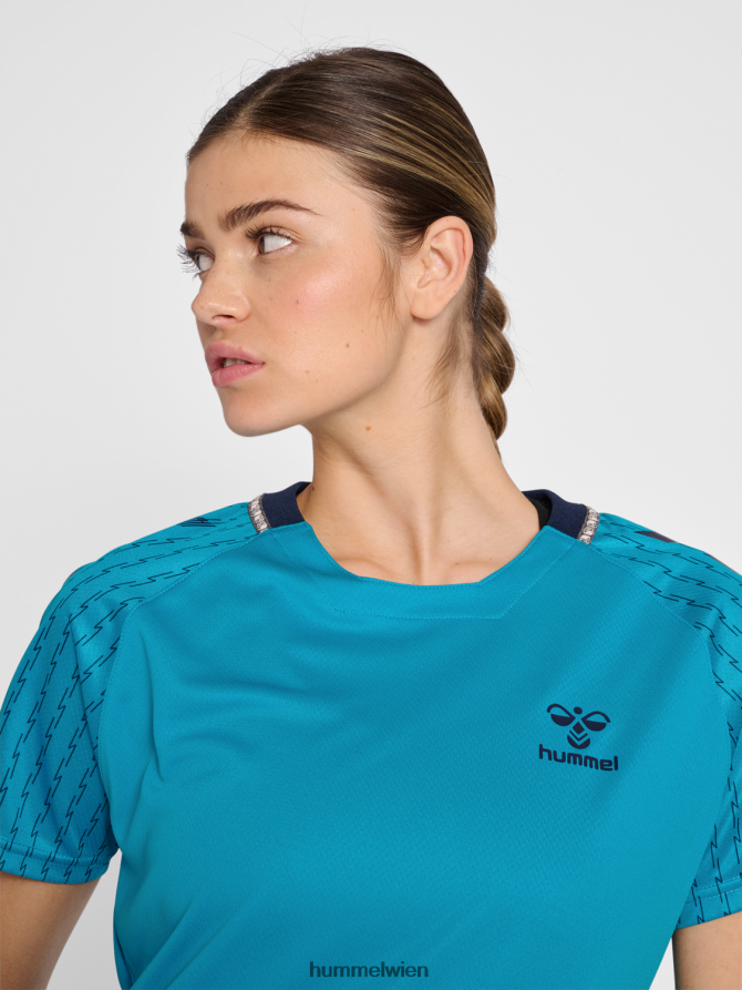 Hummel unisex hmlongrid Poly Jersey s/s wo 2FT6X83326 „Kurzarmtrikot“